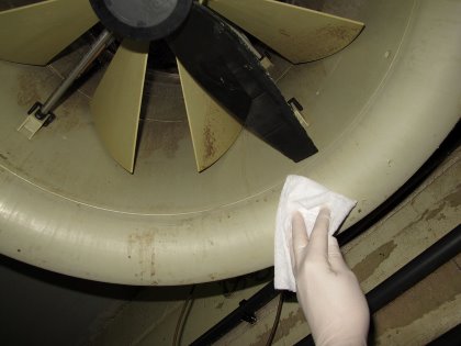 The ventilation system is a source of new contamination. Photo: Ceva The ventilation system is a source of new contamination. Photo: Ceva
