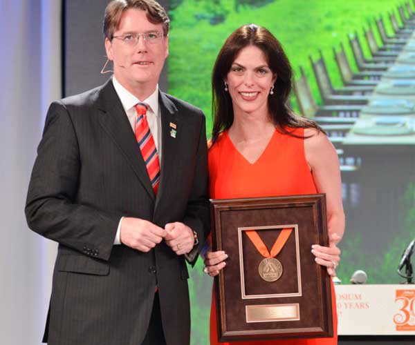 Aidan connelly and Dr Julie Borlaug Larson