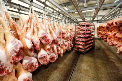 Pork ready to be exported. Photo: Bert Jansen